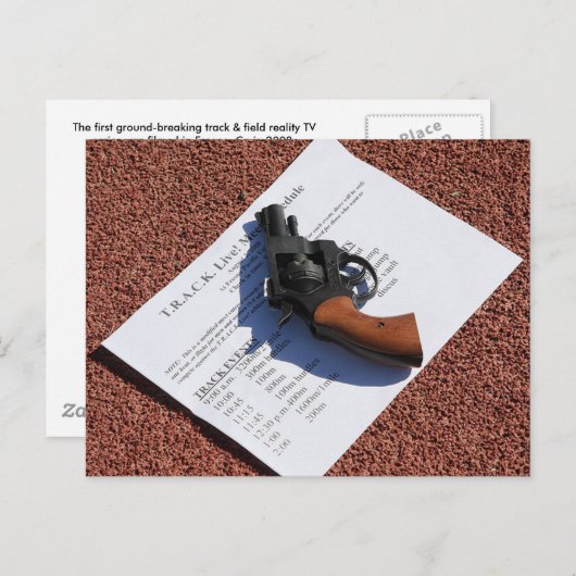 Carte Postale Pistolet de départ--T.R.A.C.K. Live! 2008 (Devant / Derrière)