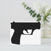 Carte Postale pistolet noir (Debout devant)
