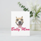 Carte Postale Pit Bull Smile Bully Maman (Debout devant)