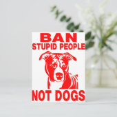 CARTE POSTALE PITBULL (Debout devant)