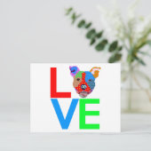 Carte Postale Pitbull Love (Debout devant)
