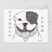 Carte postale Pitbull Love (Devant)