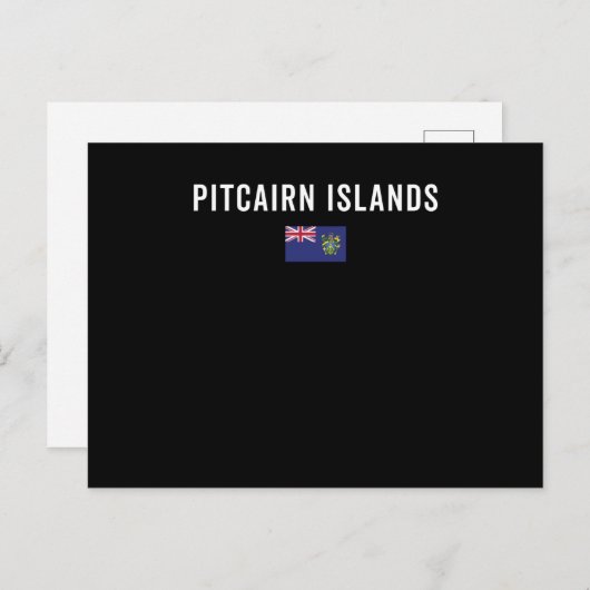 Carte Postale Pitcairn Islands Flag - Patriotic Flag (Devant / Derrière)
