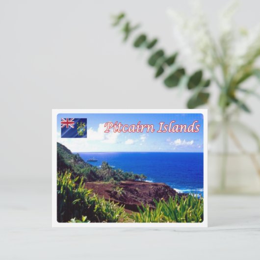 Carte Postale Pitcairn Islands - St. Paul's Point - (Debout devant)