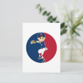 Carte postale Pitcher de base-ball (Debout devant)