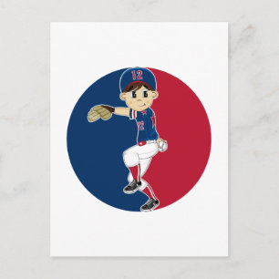 Carte postale Pitcher de base-ball