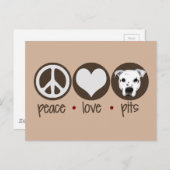 Carte Postale Pits d'amour de paix (Devant / Derrière)