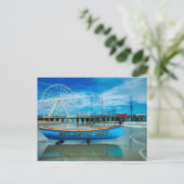 Carte Postale Pittoresque Atlantic City Boardwalk (Debout devant)