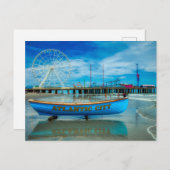 Carte Postale Pittoresque Atlantic City Boardwalk (Devant / Derrière)