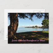 Carte postale pittoresque de Lahaina Maui (Devant / Derrière)