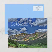 Carte postale pittoresque du Colorado (Devant / Derrière)