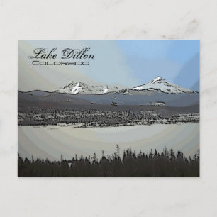 Carte postale pittoresque du lac Dillon Colorado