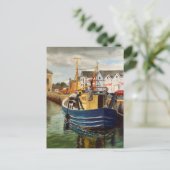 Carte Postale Pittoresque Galway City Irlande Bateau de pêche (Debout devant)