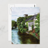 Carte Postale Pittoresque Galway City Irlande Canal View (Devant / Derrière)