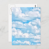 Carte Postale Pittoresque Joyeux nuages ensoleillés Arrière - pl (Devant / Derrière)