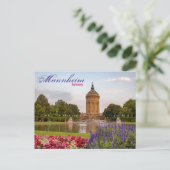 Carte postale Pittoresque Mannheim Allemagne Tower (Debout devant)