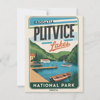 Carte postale pittoresque Plitvice Lakes Croatia -