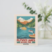 Carte postale pittoresque Plitvice Lakes Croatia - (Debout devant)