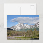 Carte Postale Pittoresque route des eaux usées Chugach Forêt nat (Devant / Derrière)