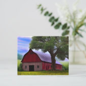 Carte Postale Pittoresque Rustique Feuille d'érable d'automne (Debout devant)