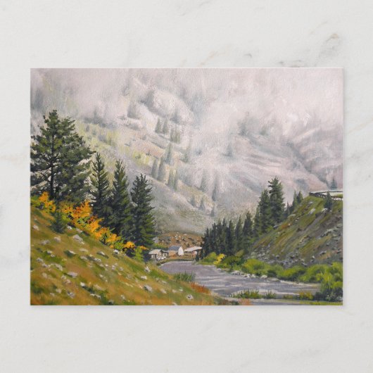 Carte Postale Pittoresque Taylor River Colorado Peinture (Devant)