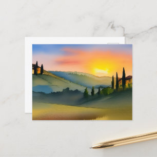 Carte postale Pittoresque Toscane Hills