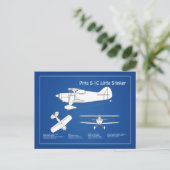 Carte Postale Pitts S-1C - Plans de plan d'avion ABD (Debout devant)