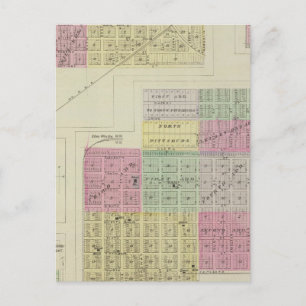 Carte Postale Pittsburg, Walnut, Beulah et Lichfield, Kansas