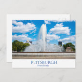 Carte Postale Pittsburgh (Devant / Derrière)