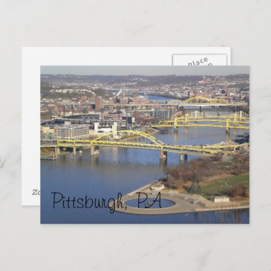 Carte Postale pittsburgh (Devant / Derrière)