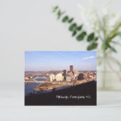 Carte Postale Pittsburgh aérien Pennsylvanie City & Bridges 1970 (Debout devant)