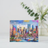 Carte Postale Pittsburgh - Iconic Skyline (Debout devant)