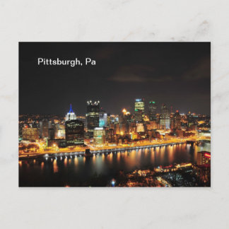Carte Postale Pittsburgh la nuit