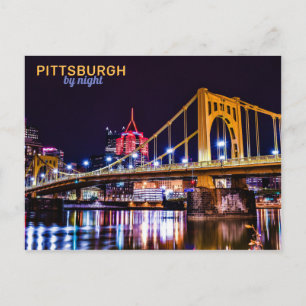 Carte Postale Pittsburgh la nuit