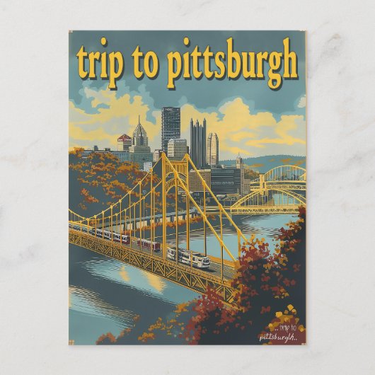 Carte Postale Pittsburgh, PA Vintage (Devant)
