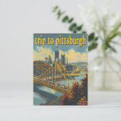 Carte Postale Pittsburgh, PA Vintage (Debout devant)