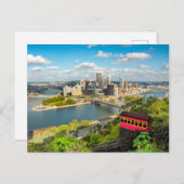 Carte Postale Pittsburgh Pennsylvania Duquesne Incline (Devant / Derrière)