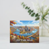 Carte Postale Pittsburgh Pennsylvanie (Debout devant)