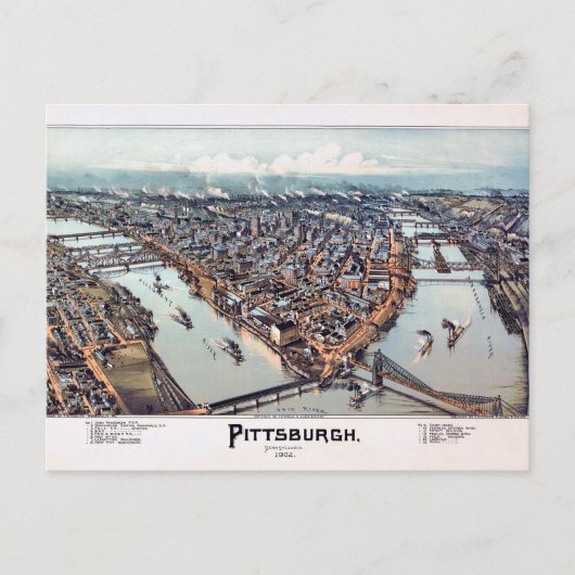 Carte Postale Pittsburgh Pennsylvanie 1902 (Devant)
