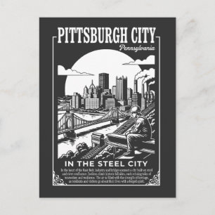 Carte Postale Pittsburgh Pennsylvanie Dans La Ville de l'Acier