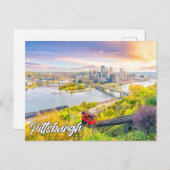 Carte Postale Pittsburgh, Pennsylvanie, États-Unis (Devant / Derrière)