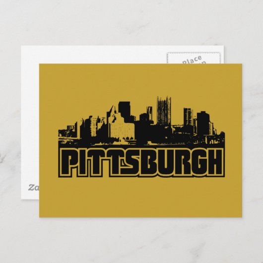 Carte Postale Pittsburgh Skyline (Devant / Derrière)