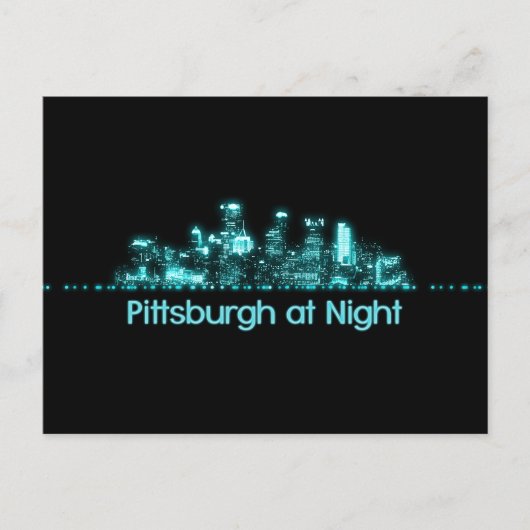 Carte Postale Pittsburgh Skyline (Devant)