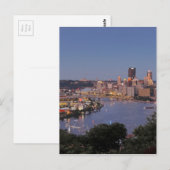 Carte Postale Pittsburgh Skyline à Dusk (Devant / Derrière)