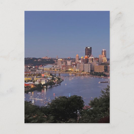Carte Postale Pittsburgh Skyline à Dusk (Devant)