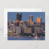 Carte Postale Pittsburgh Skyline à Dusk (Devant / Derrière)