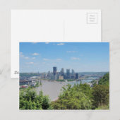 Carte Postale Pittsburgh Skyline de West End Overlook (Devant / Derrière)