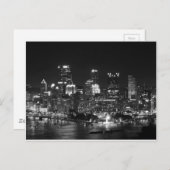 Carte Postale Pittsburgh Skyline la nuit (Devant / Derrière)