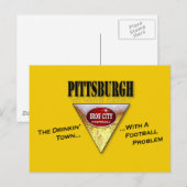 Carte Postale Pittsburgh, une ville boisée avec un problème de f (Devant / Derrière)