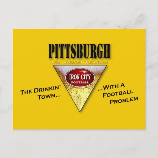 Carte Postale Pittsburgh, une ville boisée avec un problème de f (Devant)